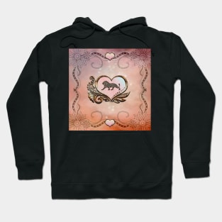 Elegant heart with lion Hoodie